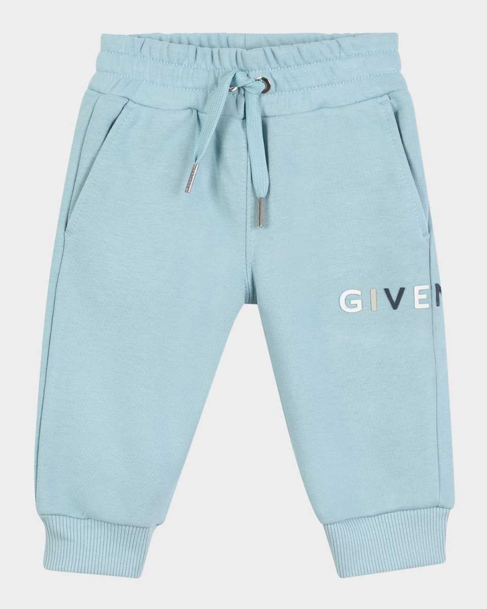Boy's Drawstring Logo Joggers, Size 6M-